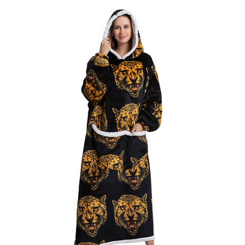 New animal cartoon cold suit thickened flannel lamb wool pajamas m302152
