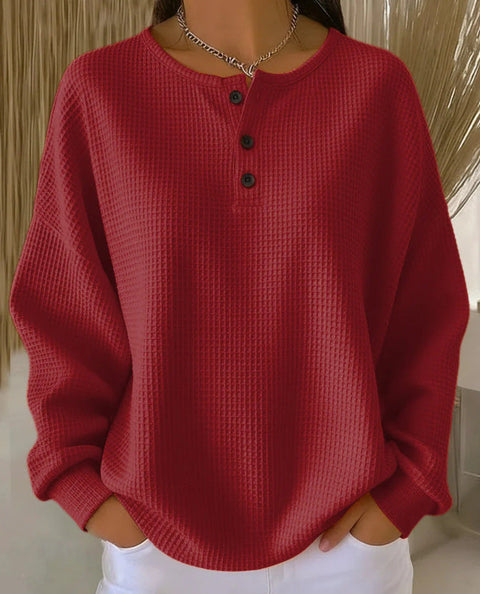 New retro 3D digital printing three-button stand-up collar Polo sweater m302116