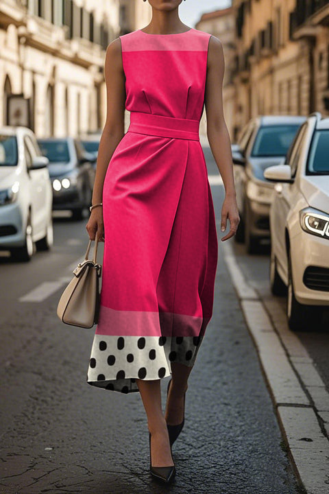 Floral Ocean Timeless Elegant Dress Sleeveless M302750-1