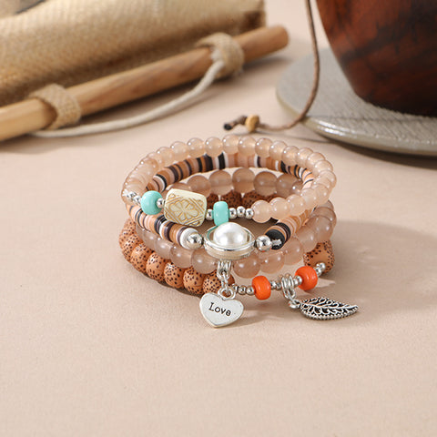 New Bohemian Bracelet Creative Tassel Multi-layer Beaded Bracelet m3331286