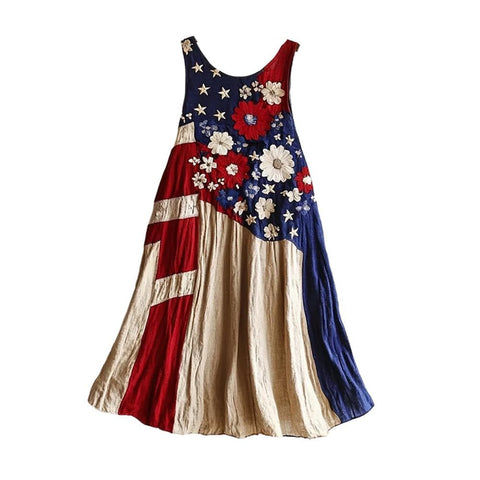 Women's trendy brand loose floral element casual dress m302069