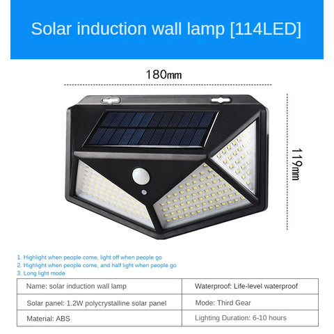 New solar garden lights induction lamp household wall lamp waterproof super bright led lamp m3330916