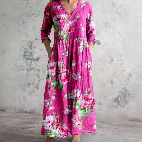 3D print summer urban casual loose dress women m301037