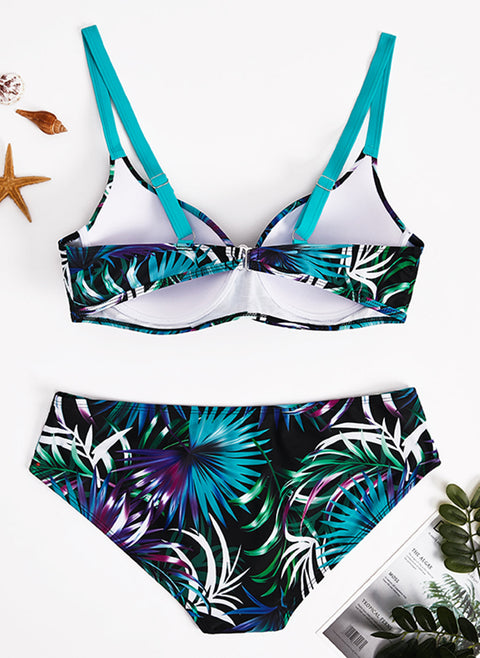 Polyester Pattern Bikinis Swimwear m1535045 (5573869)