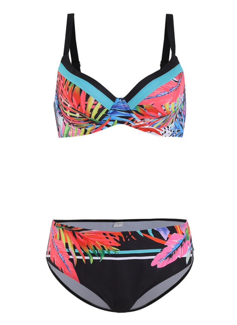 Polyester Floral Bikinis Swimwear m161506117 (5826340)