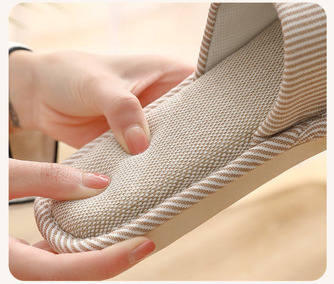 Season linen slippers female home m1915010543