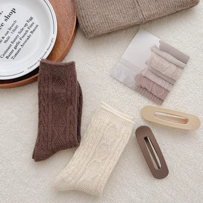 Cashmere pile socks women add cashmere thick warm stockings in autumn and winter m1915010467