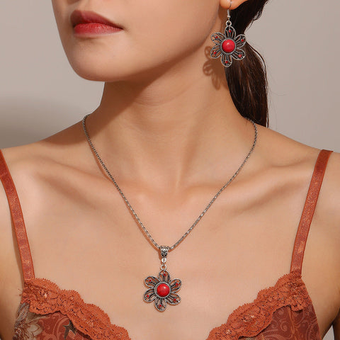 Retro Sunflower Turquoise Set m1915010646