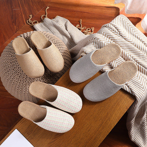 Japanese style Malay grass linen slippers m1915010542