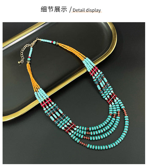 Exotic Bohemian Necklace m1915010648