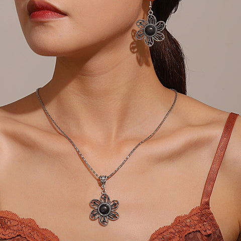 Retro Sunflower Turquoise Set m1915010646