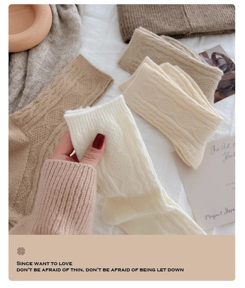 Cashmere pile socks women add cashmere thick warm stockings in autumn and winter m1915010467